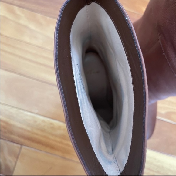 J. Crew Leather Mid-Calf Stacked Anya Boot - Picture 10 of 11